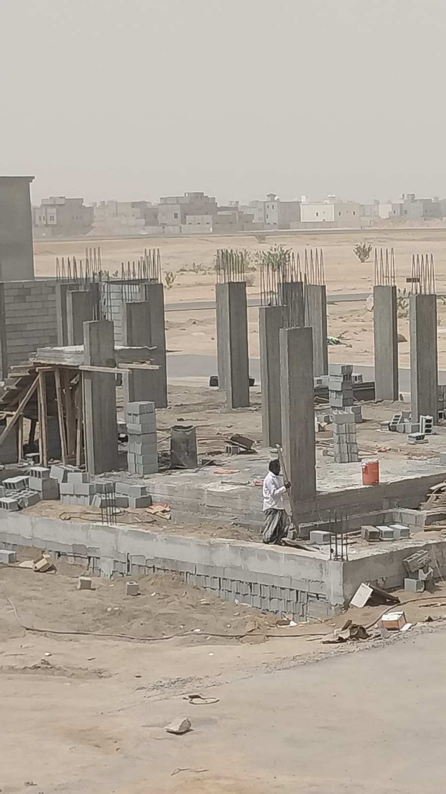 أعمال الأساسات والأعمدة